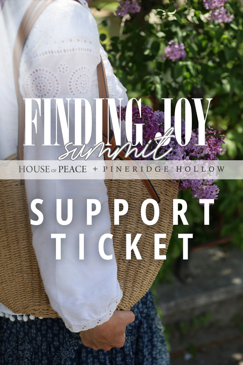 Finding Joy 2026 Support Ticket