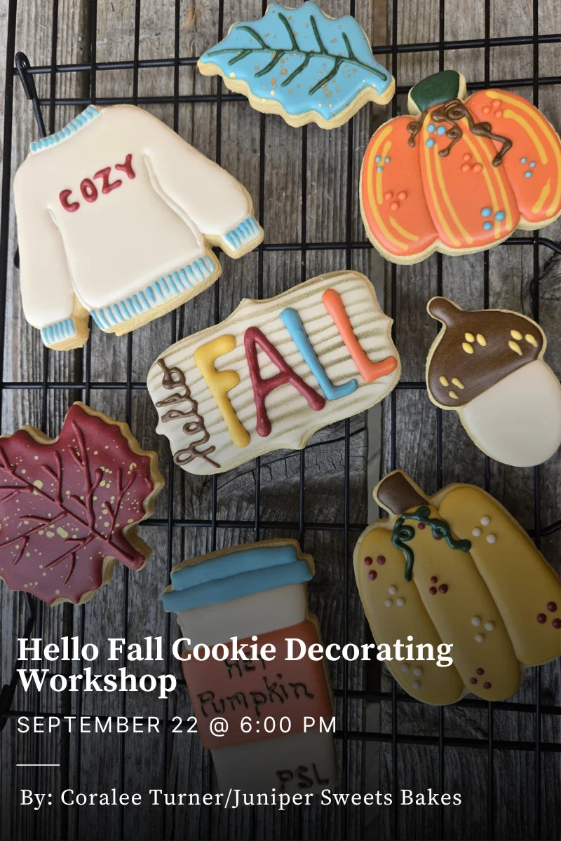 Hello Fall Cookie Decorating Workshop - September 22